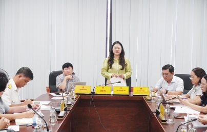 Thường trực Đảng uỷ phường làm việc với Phòng Kinh tế, Hạ tầng và Đô thị