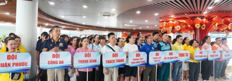 Phường Hải Châu tổ chức Hội thao chào mừng kỷ niệm 95 năm Ngày truyền thống các cơ quan tham mưu, giúp việc cấp ủy