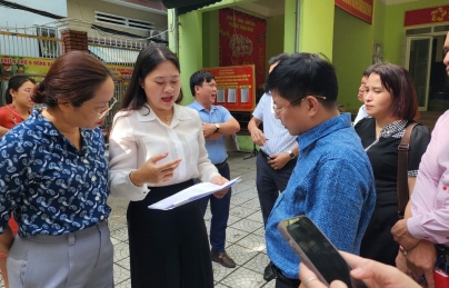 Lãnh đạo phường Hải Châu kiểm tra các trụ sở sau sắp xếp trên địa bàn