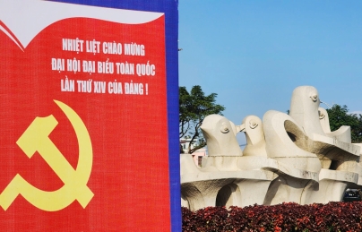 Phố phường Hải Châu rực rỡ cờ hoa, ngập tràn niềm tin và khí thế mới, chào mừng Đại hội Đảng lần thứ XIV 