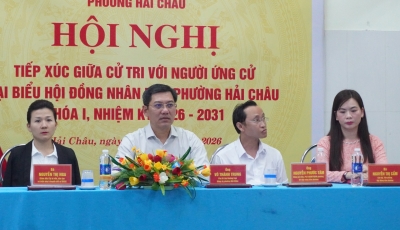 Bản tin Hội nghị tiếp xúc cử tri của Ứng viên HĐND phường Hải Châu tối 6/3: