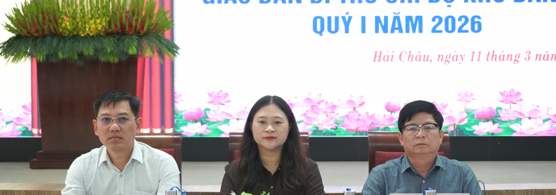 Hội nghị giao ban Bí thư chi bộ khu dân cư quý I/2026