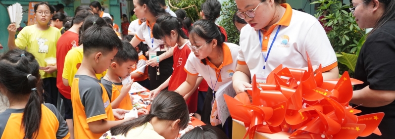 Sôi nổi Ngày hội tháng 4 tại Trường Tiểu học Phan Thanh