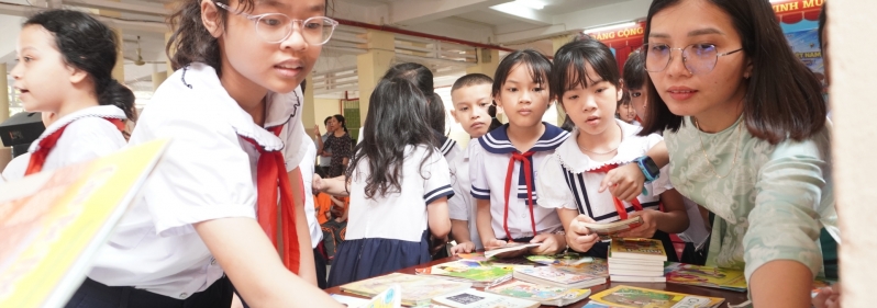 Trường Tiểu học Bạch Đằng: Sôi nổi Ngày hội Sách – Lan tỏa văn hóa đọc trong thời đại số