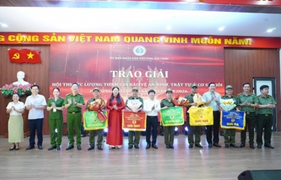 HỘI THI LỰC LƯỢNG THAM GIA BẢO VỆ AN NINH, TRẬT TỰ Ở CƠ SỞ GIỎI PHƯỜNG HẢI CHÂU LẦN THỨ I NĂM 2026 THÀNH CÔNG TỐT ĐẸP