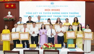 Phường Hải Châu tuyên dương, khen thưởng các tập thể, cá nhân xuất sắc năm học 2025 – 2026