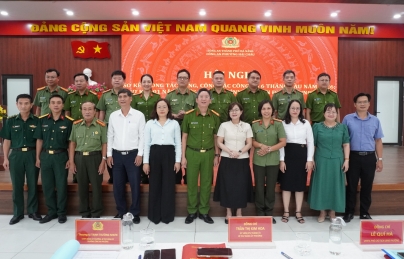 Hội nghị sơ kết công tác Đảng, công tác Công an 6 tháng đầu năm 2026 Công an phường Hải Châu
