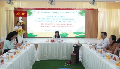 Trường Mầm non Bình Minh thực hiện khảo sát chính thức phục vụ công nhận đạt chuẩn quốc gia