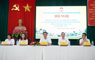 Tổ đại biểu số 1 HĐND phường Hải Châu tiếp xúc cử tri sau kỳ họp thường lệ giữa năm 2026