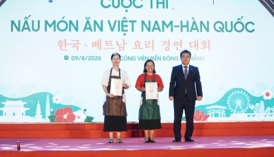 HỘI LHPN PHƯỜNG HẢI CHÂU ĐẠT GIẢI NHẤT VÀ GIẢI BA TẠI CUỘC THI NẤU MÓN ĂN VIỆT – HÀN