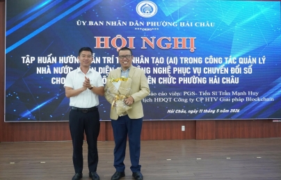 PHƯỜNG HẢI CHÂU TỔ CHỨC HỘI NGHỊ TẬP HUẤN ỨNG DỤNG TRÍ TUỆ NHÂN TẠO (AI) TRONG CÔNG TÁC QUẢN LÝ NHÀ NƯỚC