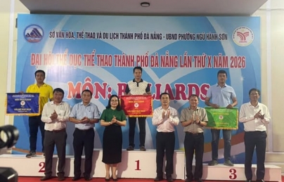 PHƯỜNG HẢI CHÂU GIÀNH NHÌ TOÀN ĐOÀN TẠI GIẢI BILLIARDS ĐẠI HỘI THỂ DỤC THỂ THAO THÀNH PHỐ NĂM 2026