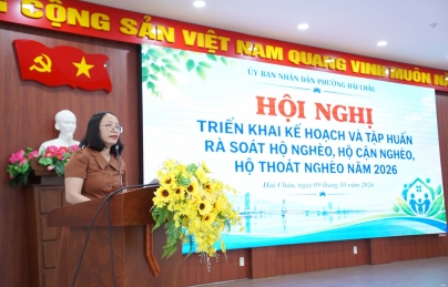 Phường Hải Châu tập huấn rà soát hộ nghèo, hộ cận nghèo năm 2026