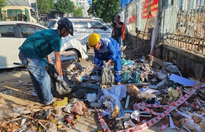 HẢI CHÂU RA QUÂN TỔNG DỌN VỆ SINH MÔI TRƯỜNG TUYẾN ĐƯỜNG CHI LĂNG