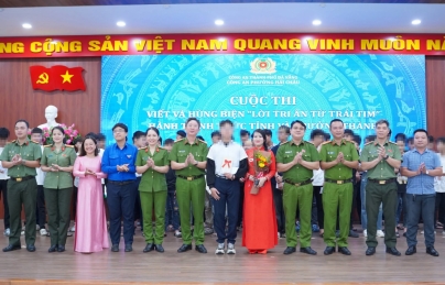 Công an phường Hải Châu tổ chức cuộc thi “Lời tri ân từ trái tim”