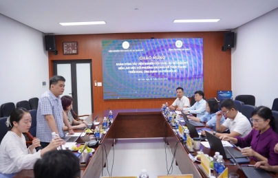 Viện Nghiên cứu châu Âu và châu Mỹ - Viện Hàn lâm Khoa học xã hội Việt Nam làm việc với Phường Hải Châu về chuyển đổi số