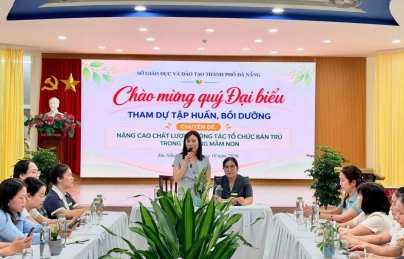TRƯỜNG MẦM NON TUỔI THƠ ĐÓN ĐOÀN TẬP HUẤN, BỒI DƯỠNG CỦA SỞ GIÁO DỤC VÀ ĐÀO TẠO THÀNH PHỐ ĐÀ NẴNG