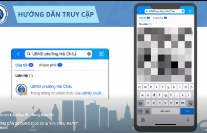 HƯỚNG DẪN SỬ DỤNG ZALO OA & “HẢI CHÂU SMART” HƯỚNG DẪN SỬ DỤNG ZALO OA & “HẢI CHÂU SMART”