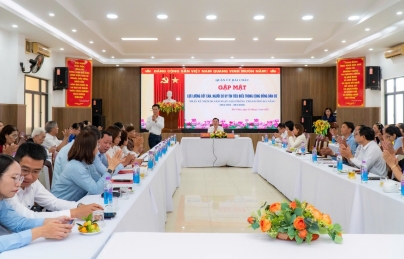 Quận uỷ Hải Châu gặp mặt lực lượng cốt cán, người có uy tín trong cộng đồng dân cư