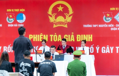 Tổ chức phiên tòa giả định cho hơn 700 học sinh, thanh niên
