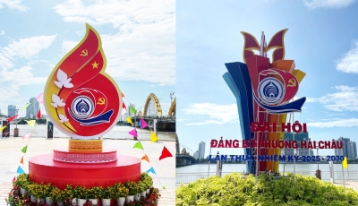 Công bố Logo Địa hội Đảng bộ lần thứ I, nhiệm kỳ 2025 - 2030 của phường Hải Châu