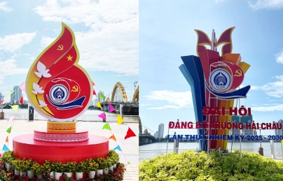 Công bố Logo Địa hội Đảng bộ lần thứ I, nhiệm kỳ 2025 - 2030 của phường Hải Châu