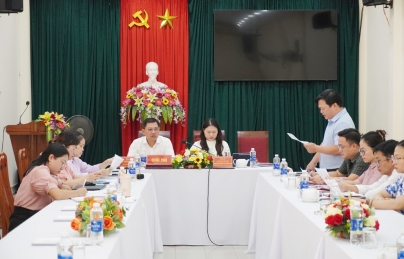 Thường trực Đảng ủy phường Hải Châu làm việc với Ủy ban Kiểm tra Đảng ủy phường