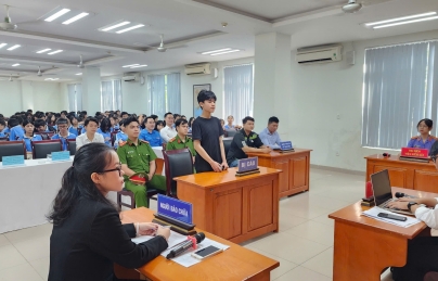 Đoàn phường Hải Châu tổ chức Phiên tòa giả định xét xử vụ án: Vận chuyển trái phép chất ma tuý, tuyên truyền pháp luật cho đoàn viên, thanh niên 2025