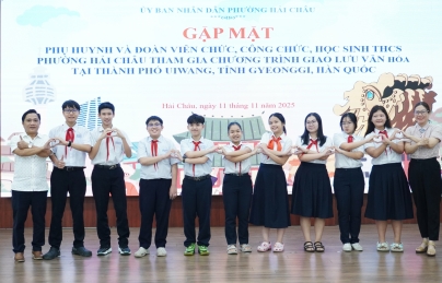 Phường Hải Châu gặp mặt phụ huynh và học sinh tham gia Chương trình giao lưu văn hóa tại thành phố Uiwang, Hàn Quốc