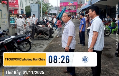 PHƯỜNG HẢI CHÂU RA QUÂN ĐẢM BẢO TRẬT TỰ ĐÔ THỊ TẠI KHU VỰC CÁC CHỢ TRÊN ĐỊA BÀN