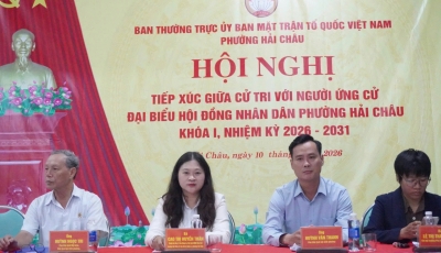 Bản tin Hội nghị tiếp xúc cử tri của Ứng viên HĐND phường Hải Châu tối 10/3: