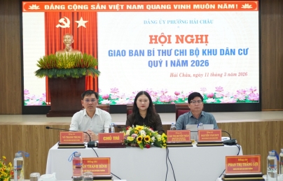 Hội nghị giao ban Bí thư chi bộ khu dân cư quý I/2026