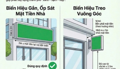 Hải Châu quy định cụ thể kích thước, vị trí lắp đặt biển hiệu kinh doanh theo Kế hoạch 109 Hải Châu quy định cụ thể kích thước, vị trí lắp đặt biển hiệu kinh doanh theo Kế hoạch 109