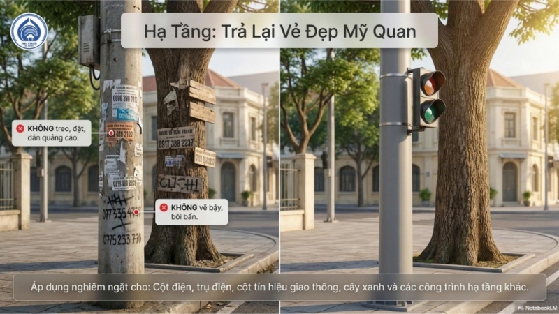 “Trả lại vẻ đẹp mỹ quan” - Hải Châu siết chặt tình trạng quảng cáo, vẽ bậy nơi công cộng