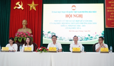 Tổ đại biểu số 1 HĐND phường Hải Châu tiếp xúc cử tri sau kỳ họp thường lệ giữa năm 2026