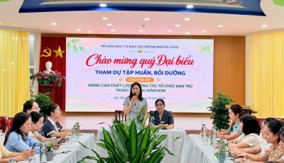 TRƯỜNG MẦM NON TUỔI THƠ ĐÓN ĐOÀN TẬP HUẤN, BỒI DƯỠNG CỦA SỞ GIÁO DỤC VÀ ĐÀO TẠO THÀNH PHỐ ĐÀ NẴNG TRƯỜNG MẦM NON TUỔI THƠ ĐÓN ĐOÀN TẬP HUẤN, BỒI DƯỠNG CỦA SỞ GIÁO DỤC VÀ ĐÀO TẠO THÀNH PHỐ ĐÀ NẴNG