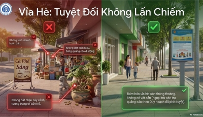Lập lại trật tự vỉa hè, trả lối đi cho người dân Lập lại trật tự vỉa hè, trả lối đi cho người dân