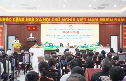 Phường Hải Châu tổ chức hội nghị tiếp xúc cử tri