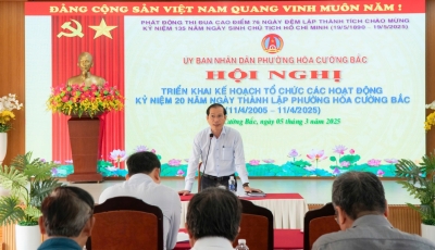 Hòa Cường Bắc - Phát động thi đua cao điểm chào mừng kỷ niệm 50 năm ngày giải phóng thành phố Đà Nẵng, kỷ niệm 135 năm ngày sinh nhật Bác Hòa Cường Bắc - Phát động thi đua cao điểm chào mừng kỷ niệm 50 năm ngày giải phóng thành phố Đà Nẵng, kỷ niệm 135 năm ngày sinh nhật Bác