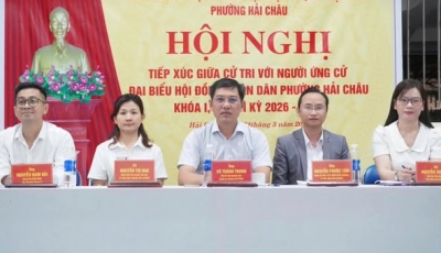 VIDEO: Hội nghị tiếp xúc cử tri của Ứng viên HĐND phường Hải Châu tối ngày 4/3 VIDEO: Hội nghị tiếp xúc cử tri của Ứng viên HĐND phường Hải Châu tối ngày 4/3