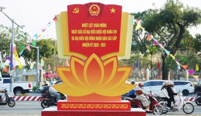 Phường Hải Châu khẩn trương hoàn tất trang trí 43 điểm bầu cử Phường Hải Châu khẩn trương hoàn tất trang trí 43 điểm bầu cử