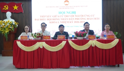 Bản tin Video: Hội nghị tiếp xúc cử tri của Ứng viên HĐND phường Hải Châu tối 11/3 Bản tin Video: Hội nghị tiếp xúc cử tri của Ứng viên HĐND phường Hải Châu tối 11/3