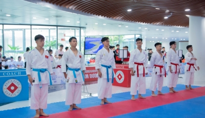 Bản tin Video: 328 vận động viên tranh tài tại Giải Karate các CLB mở rộng tranh Cúp Nghĩa Dũng Karate-Do Nam Dương lần thứ I năm 2026 Bản tin Video: 328 vận động viên tranh tài tại Giải Karate các CLB mở rộng tranh Cúp Nghĩa Dũng Karate-Do Nam Dương lần thứ I năm 2026